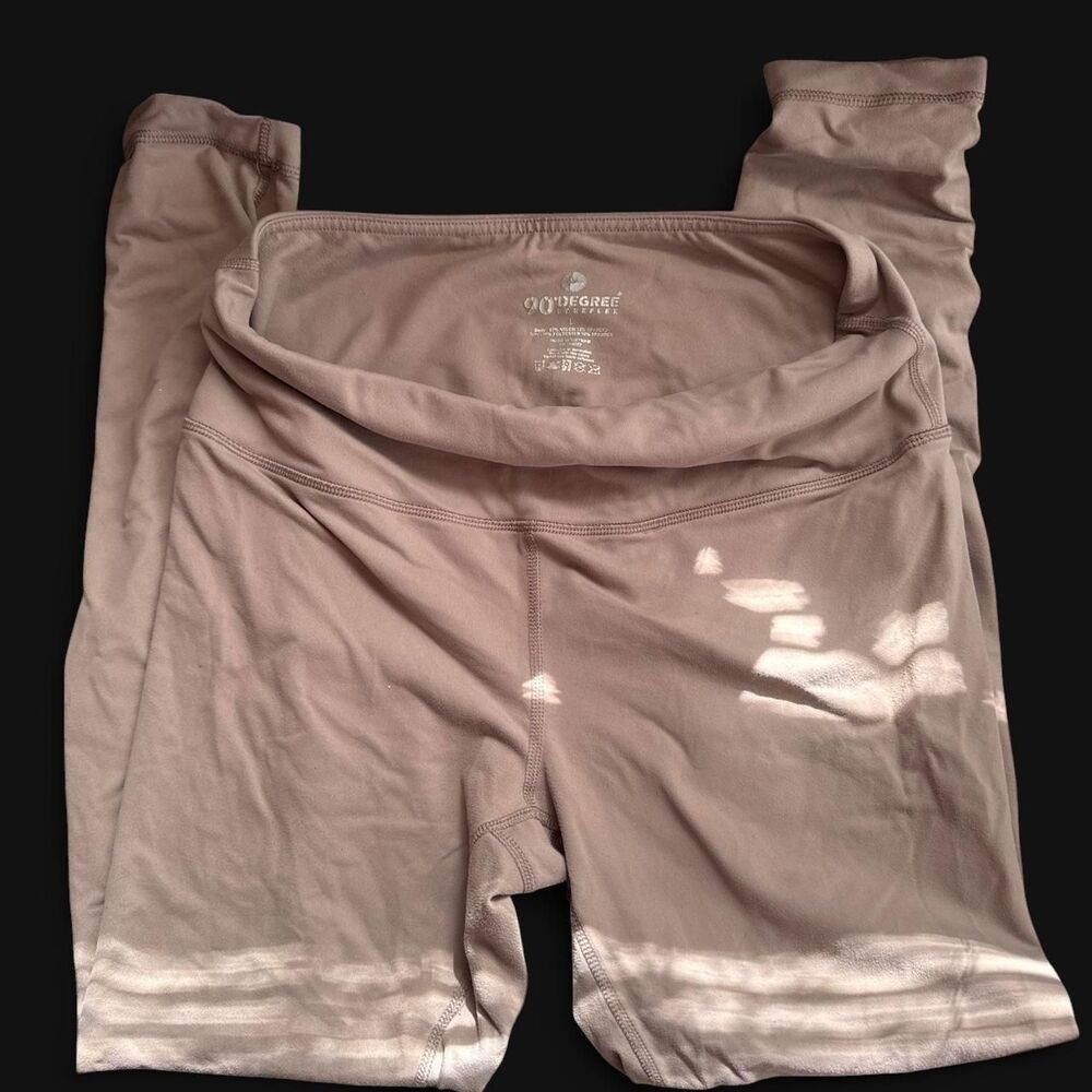 90-degree-by-reflex Women's Pink and Brown Leggings